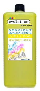 SENSIENT Tinte für Brother LC-121, LC-123, LC-125, LC-127, LC-129 yellow 250 ml - 5000 ml