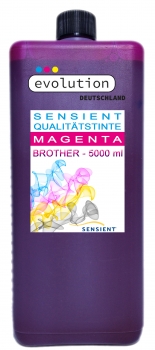 SENSIENT Tinte für Brother LC-01, LC-02, LC-03, LC-04, LC-50 magenta 5000ml