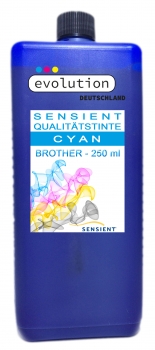 SENSIENT Tinte für Brother LC-01, LC-02, LC-03, LC-04, LC-50 cyan 250 ml - 5000 ml