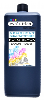 SENSIENT Tinte für Canon CLI-521, CLI-526, CLI-551 black dye 1000ml
