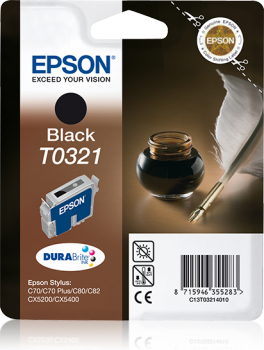 Tinte EPSON Stylus C70/C80/C82 schwarz