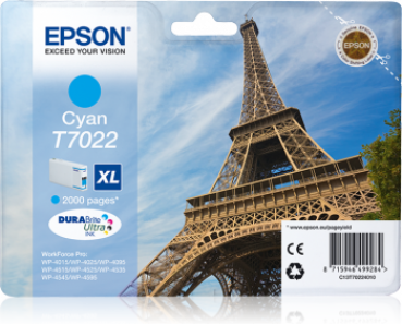 Tinte EPSON WP4000/4500 XL cyan