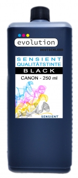 SENSIENT Tinte für Canon BC-20, BX-20, BCI-10, 11, 21, JI-25B black dye 250ml - 5000ml