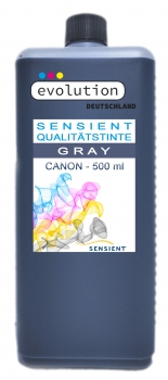 SENSIENT Tinte für Canon CLI-521, CLI-526, CLI-551 grau 500ml
