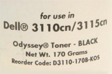 Odyssey® 170g Toner Dell® 3110, 3115 MFP Color Laser Black