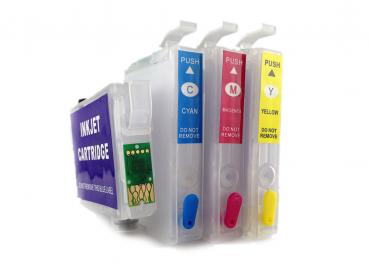 Evolution 4x Fill In cartridges for Epson 18, 18XL incl. 4x250ml SENSIENT ink no OEM