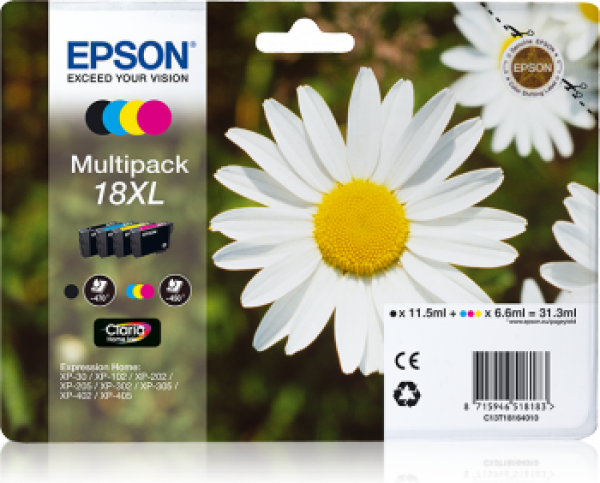Multipack EPSON no18XL XP102/202/205/30 MULTIPACK 4 FARBEN