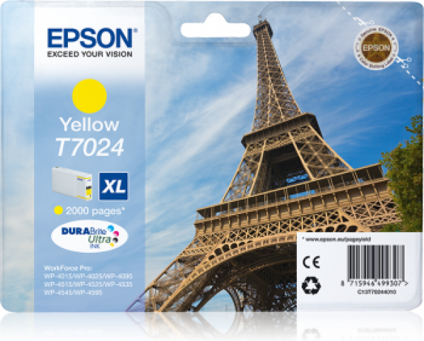 Tinte EPSON WP4000/4500 XL gelb